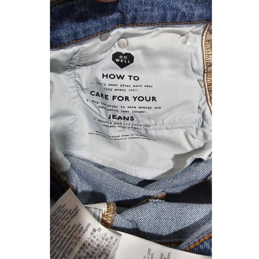 Madewell Jeans The Mid Rise Perfect Vintage Jean Knowland Wash Stretch Sz 26 New - Picture 11 of 12